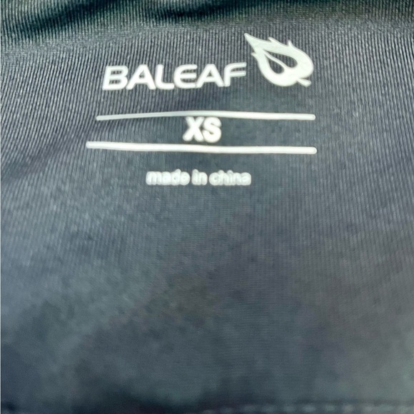 Baleaf Womens Size XS Black Bodycon Leggings Gathered Scrunched Lower Leg Style - Picture 6 of 10